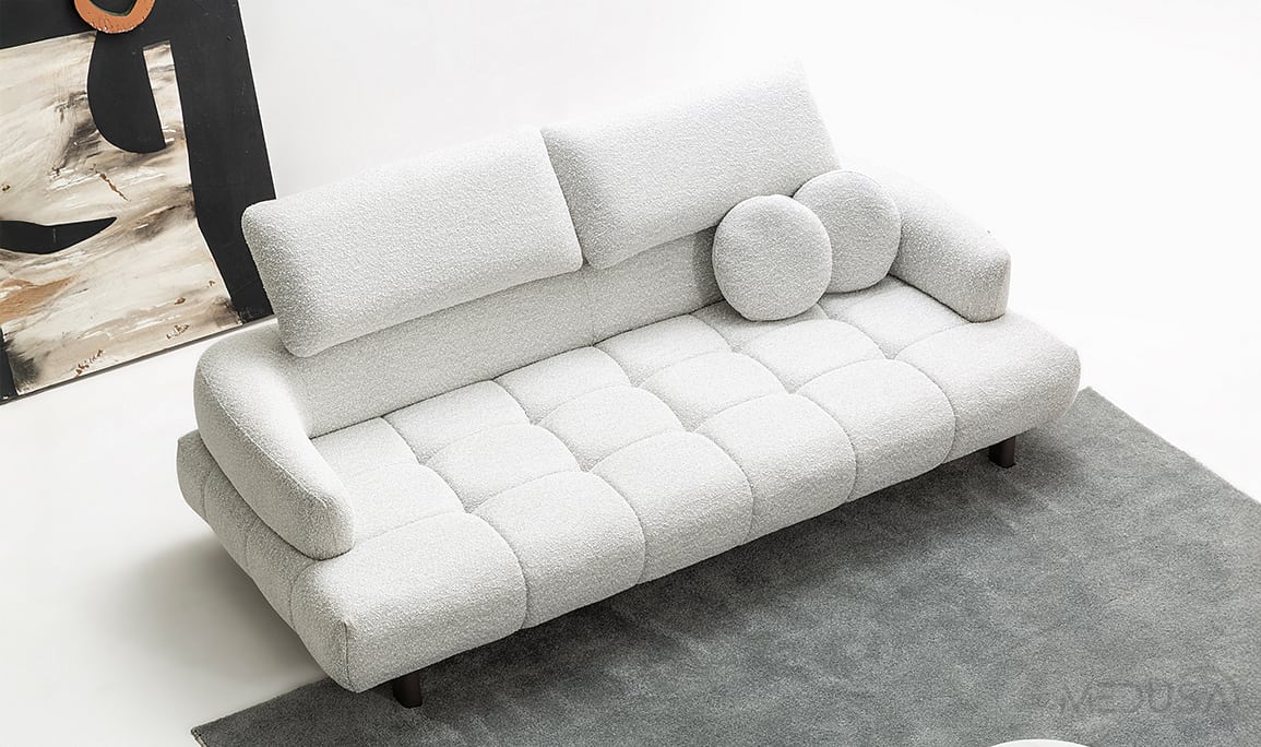 Medusa Home Mobilya - Inox Üçlü Koltuk