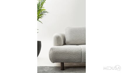 Medusa Home Mobilya - Inox Üçlü Koltuk