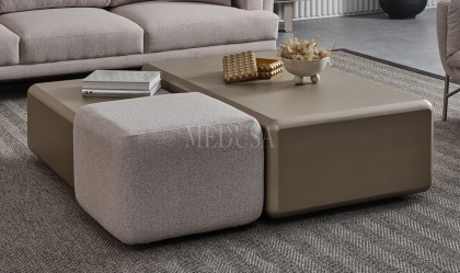 Medusa Home - Isabel İtaly Design Puflu Orta Sehpa Medusa Home - Isabel İtaly Design Puflu Orta Sehpa