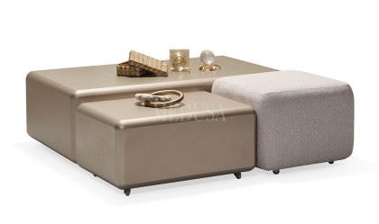 Medusa Home Mobilya - Isabel İtaly Design Puflu Orta Sehpa