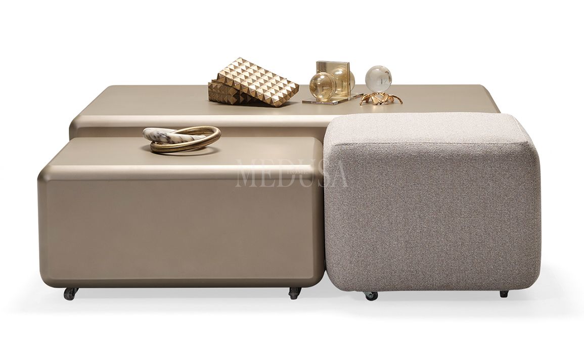 Medusa Home Mobilya - Isabel İtaly Design Puflu Orta Sehpa