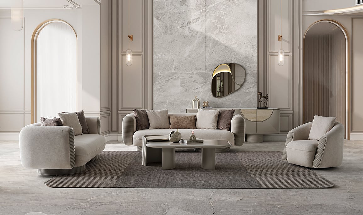 Medusa Home Mobilya - Ivory Koltuk Takımı