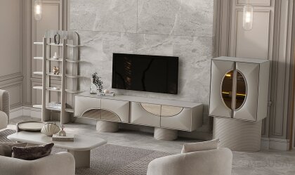 Medusa Home Mobilya - Ivory Tv Ünitesi Set