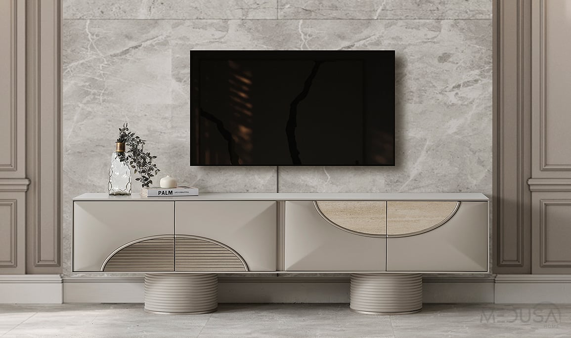 Medusa Home Mobilya - Ivory Tv Ünitesi Set