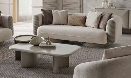 Medusa Home Mobilya - Ivory Üçlü Koltuk