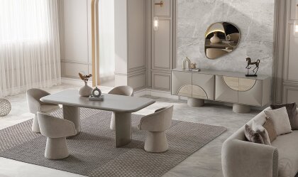 Medusa Home Mobilya - Ivory Yemek Odası