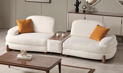 Medusa Home - Jade Sehpalı Üçlü Koltuk Medusa Home - Jade Sehpalı Üçlü Koltuk