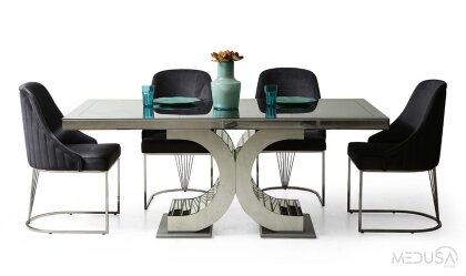 Medusa Home Mobilya - Jaguar Aynalı Yemek Masası