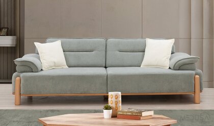 Medusa Home Mobilya - Jaguar Mint Yeşili Üçlü Koltuk