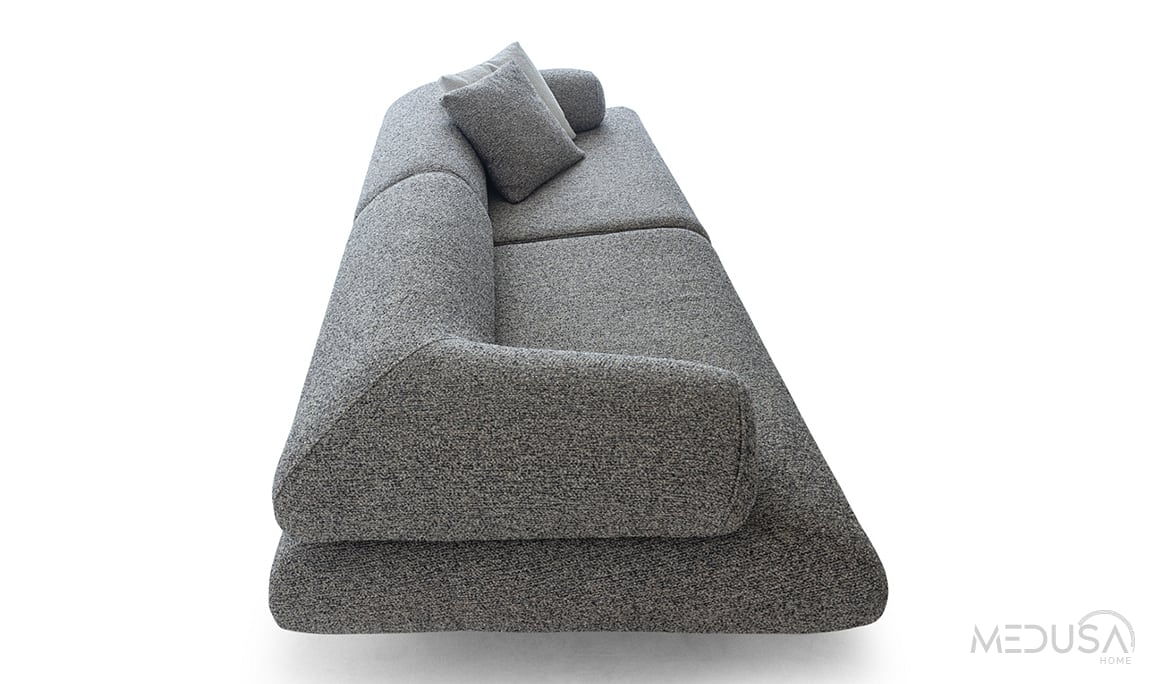 Medusa Home Mobilya - Joven Antrasit Üçlü Koltuk