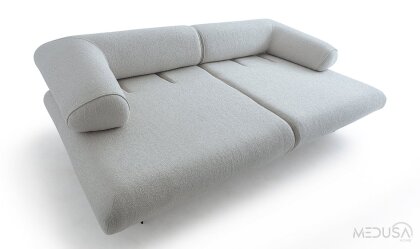 Medusa Home Mobilya - Joven Beyaz Üçlü Koltuk