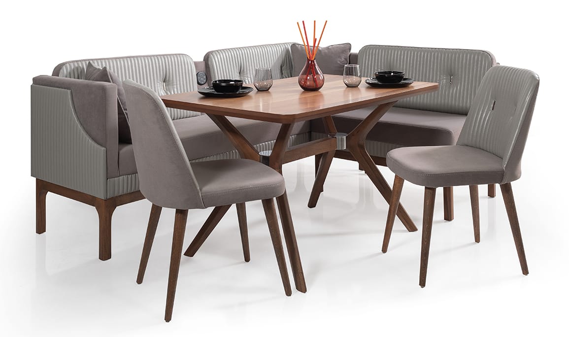 Medusa Home Mobilya - Juliana Ses Sistemli Mutfak Köşe Takımı