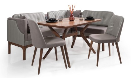 Medusa Home Mobilya - Juliana Ses Sistemli Mutfak Köşe Takımı