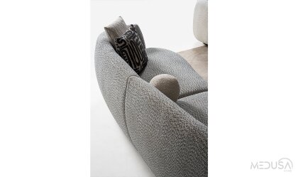 Medusa Home Mobilya - Juno Açık Gri Dörtlü Koltuk