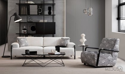 Medusa Home Mobilya - Kairos Noir Koltuk Takımı