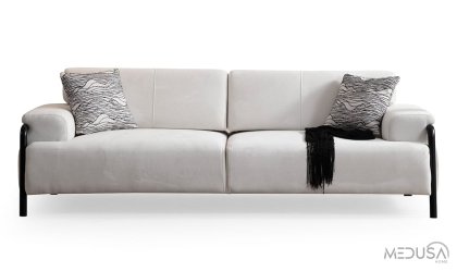 Medusa Home - Kairos Noir Üçlü Koltuk Medusa Home - Kairos Noir Üçlü Koltuk