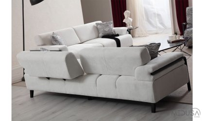 Medusa Home Mobilya - Kairos Noir Üçlü Koltuk