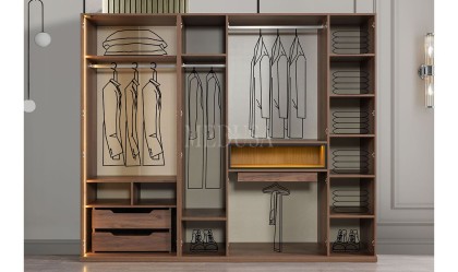 Medusa Home Mobilya - Kaplan 6 Kapılı Yatak Odası