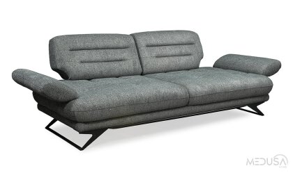 Medusa Home Mobilya - Karınca Antrasit Üçlü Koltuk