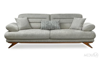 Medusa Home - Karınca Gri Üçlü Koltuk  Medusa Home - Karınca Gri Üçlü Koltuk