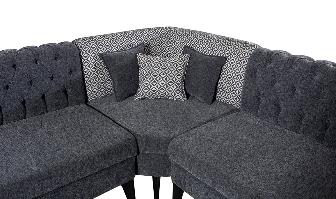 Medusa Home Mobilya - Katar Antrasit Mutfak Köşesi Ekbank