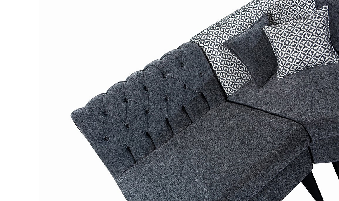 Medusa Home Mobilya - Katar Antrasit Mutfak Köşesi Ekbank