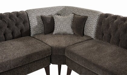 Medusa Home Mobilya - Katar Kahverengi Mutfak Köşesi Ekbank