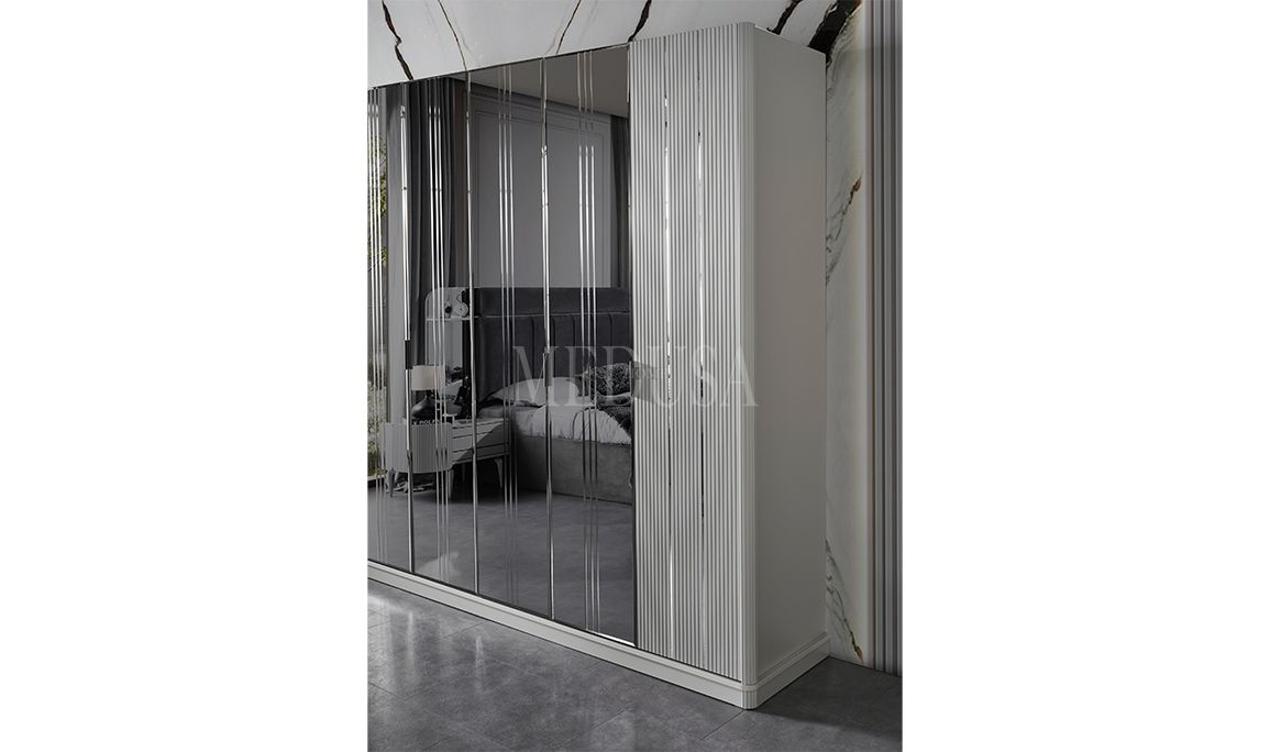 Medusa Home Mobilya - Kayra Sis Grisi Gardırop