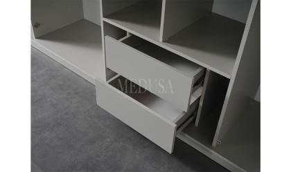 Medusa Home Mobilya - Kayra Sis Grisi Gardırop