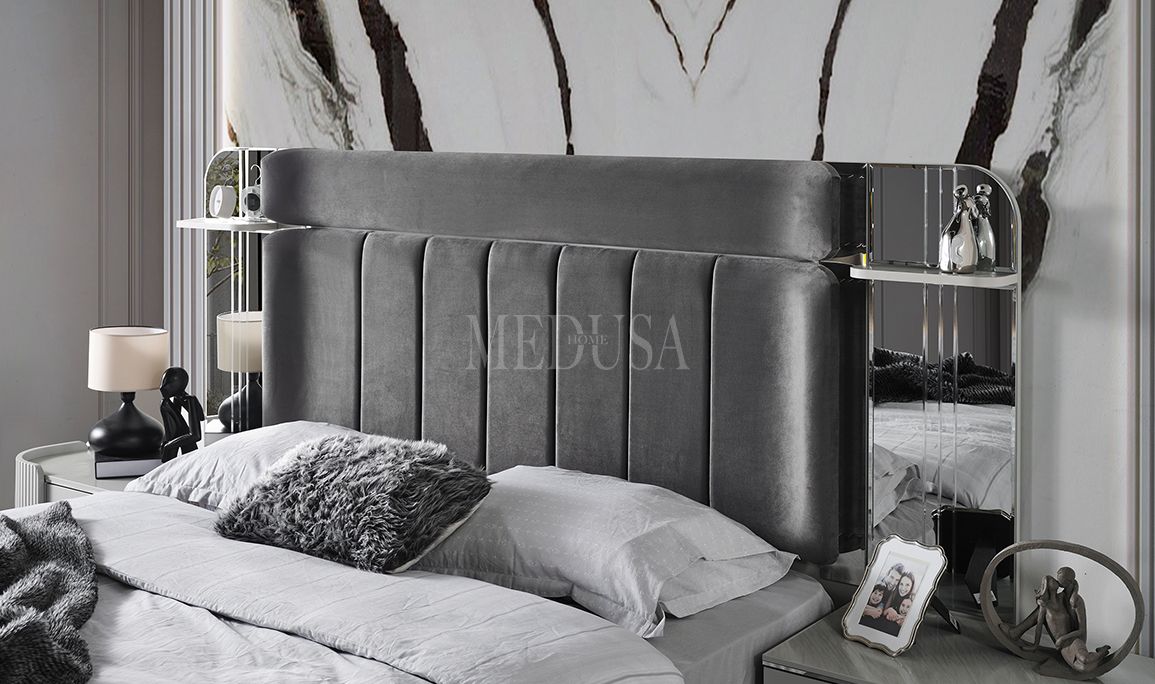 Medusa Home Mobilya - Kayra Sis Grisi Karyola