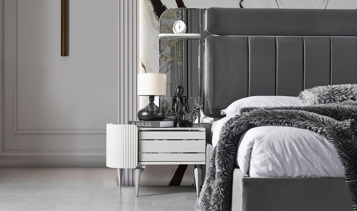 Medusa Home Mobilya - Kayra Sis Grisi Karyola