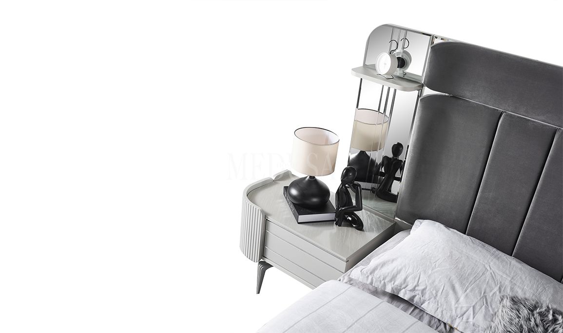 Medusa Home Mobilya - Kayra Sis Grisi Karyola