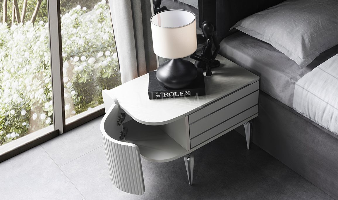 Medusa Home Mobilya - Kayra Sis Grisi Komodin