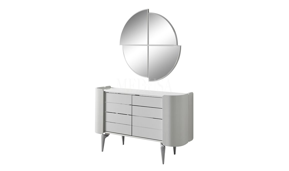 Medusa Home Mobilya - Kayra Sis Grisi Şifonyer