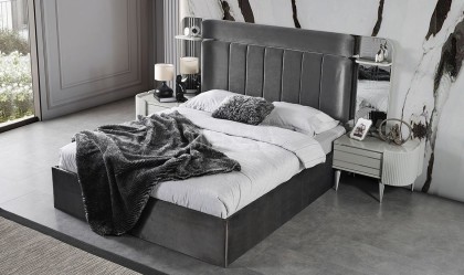Medusa Home Mobilya - Kayra Sis Grisi Yatak Odası