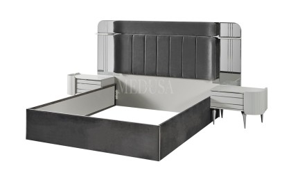 Medusa Home Mobilya - Kayra Sis Grisi Yatak Odası