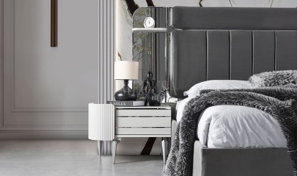 Medusa Home Mobilya - Kayra Sis Grisi Yatak Odası