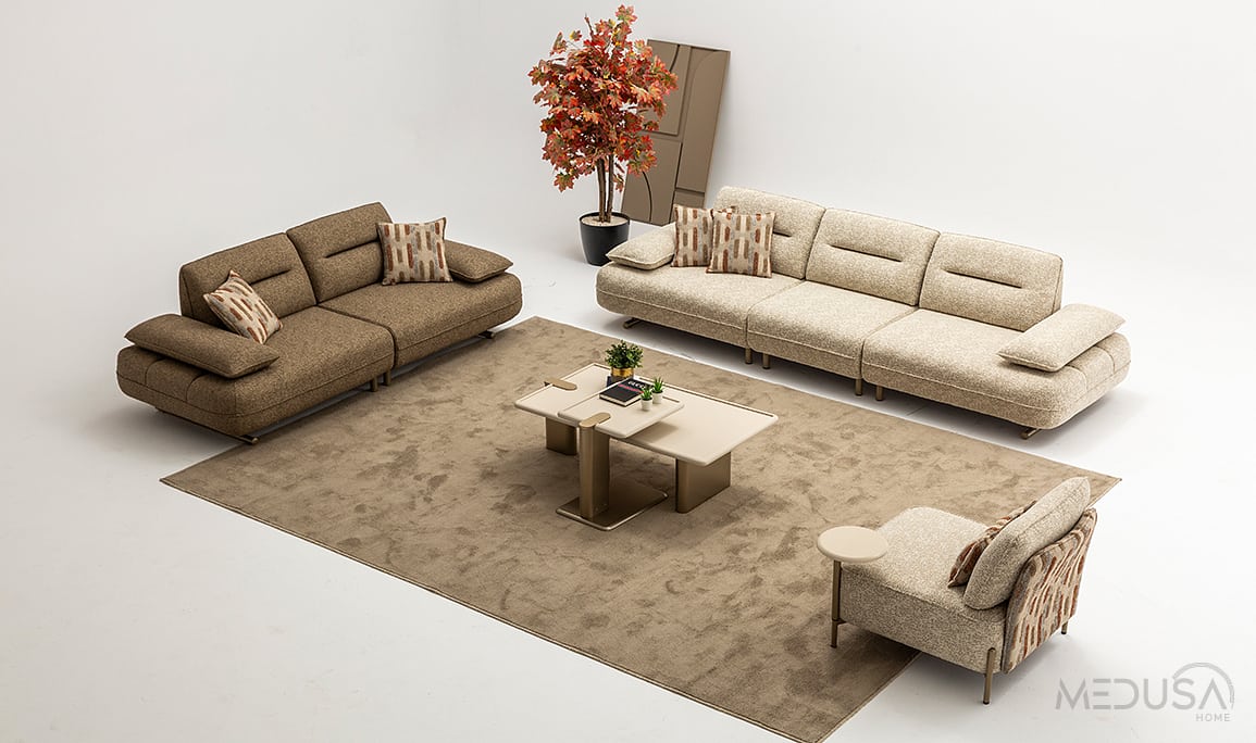 Medusa Home Mobilya - Kays 4+3+1 Koltuk Takımı