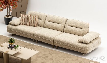 Medusa Home Mobilya - Kays 4+3+1 Koltuk Takımı
