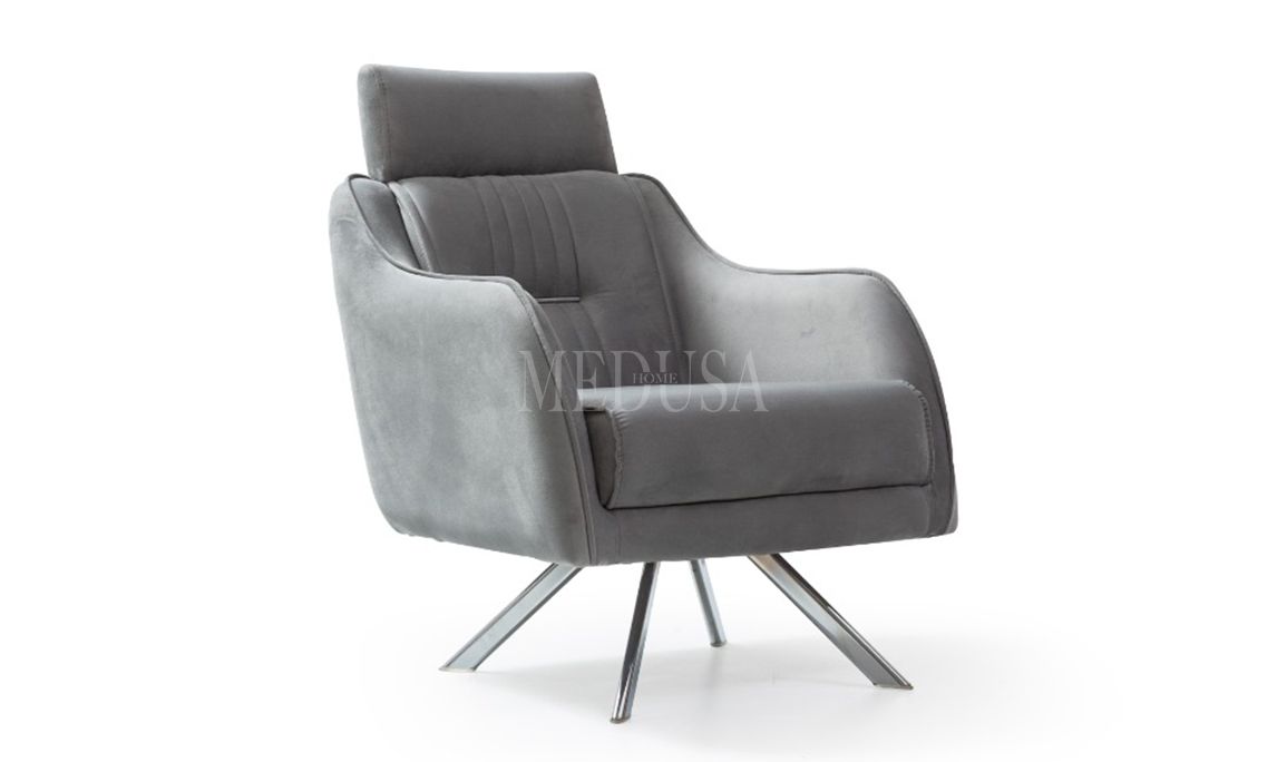 Medusa Home Mobilya - Kelebek Silver Berjer