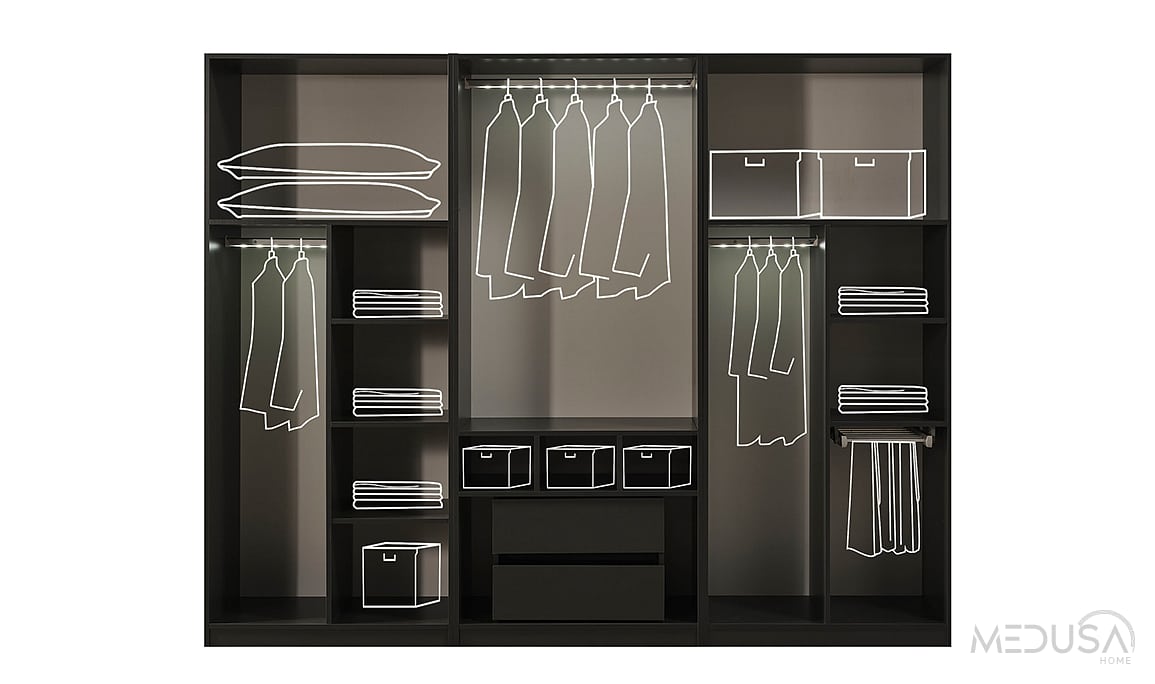 Medusa Home Mobilya - Keops 6 Kapılı Gardırop