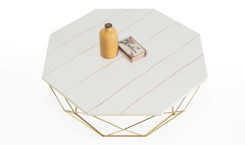 Medusa Home Mobilya - Keops Gold Orta Sehpa