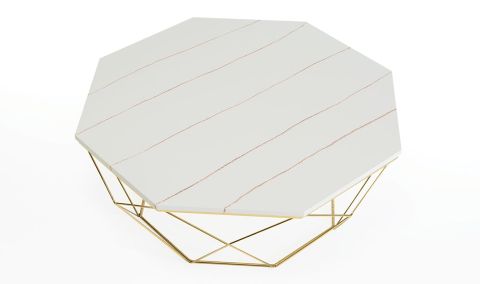 Medusa Home Mobilya - Keops Gold Orta Sehpa