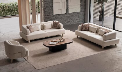 Medusa Home - Keops Krem Koltuk Takımı Medusa Home - Keops Krem Koltuk Takımı