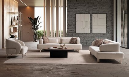 Medusa Home Mobilya - Keops Krem Koltuk Takımı