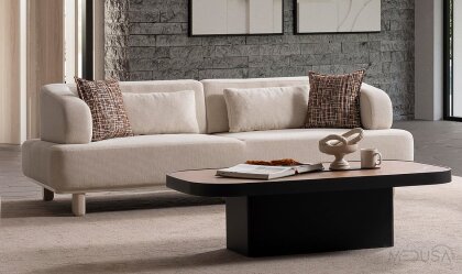 Medusa Home Mobilya - Keops Krem Koltuk Takımı