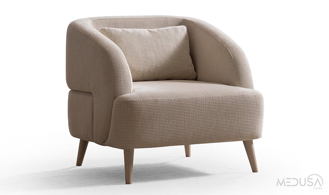 Medusa Home Mobilya - Keops Krem Koltuk Takımı