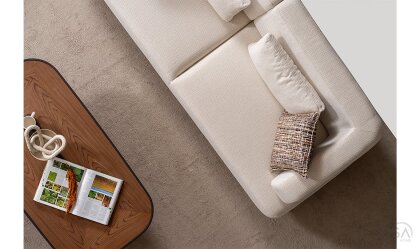 Medusa Home Mobilya - Keops Krem Üçlü Koltuk