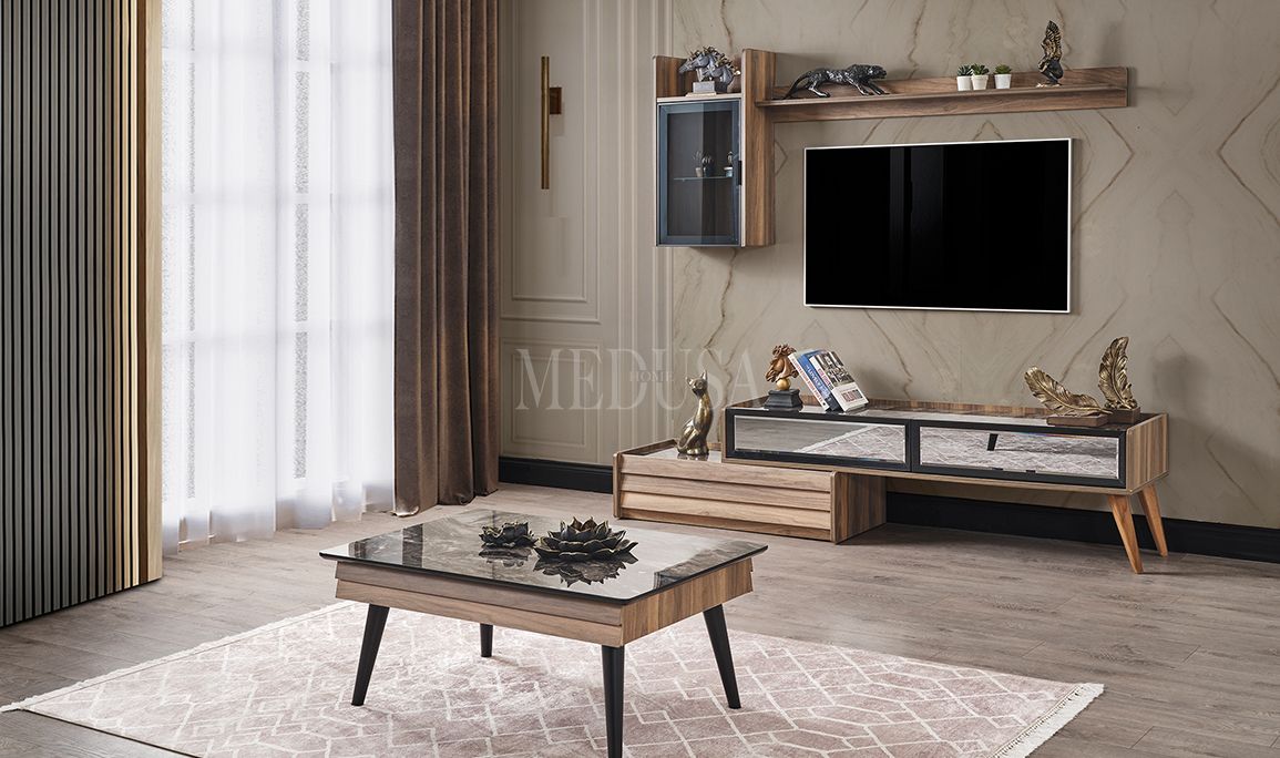 Medusa Home Mobilya - Klas Ceviz Tv Ünitesi