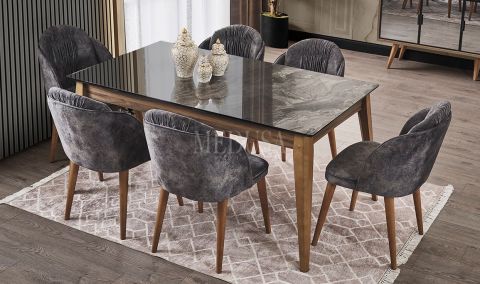 Medusa Home - Klas Ceviz Yemek Masası Medusa Home - Klas Ceviz Yemek Masası